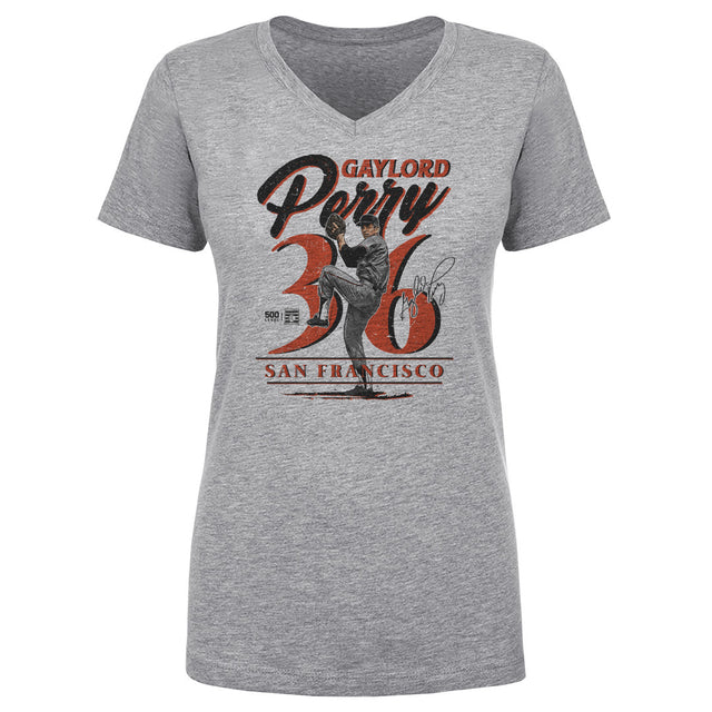 Gaylord Perry Women's V-Neck T-Shirt | 500 LEVEL