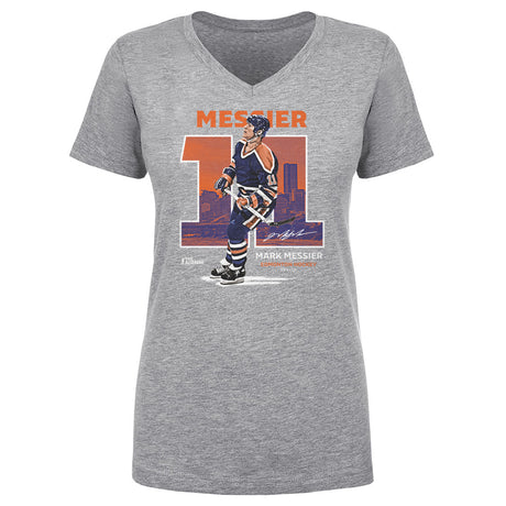 Mark Messier Women's V-Neck T-Shirt | 500 LEVEL