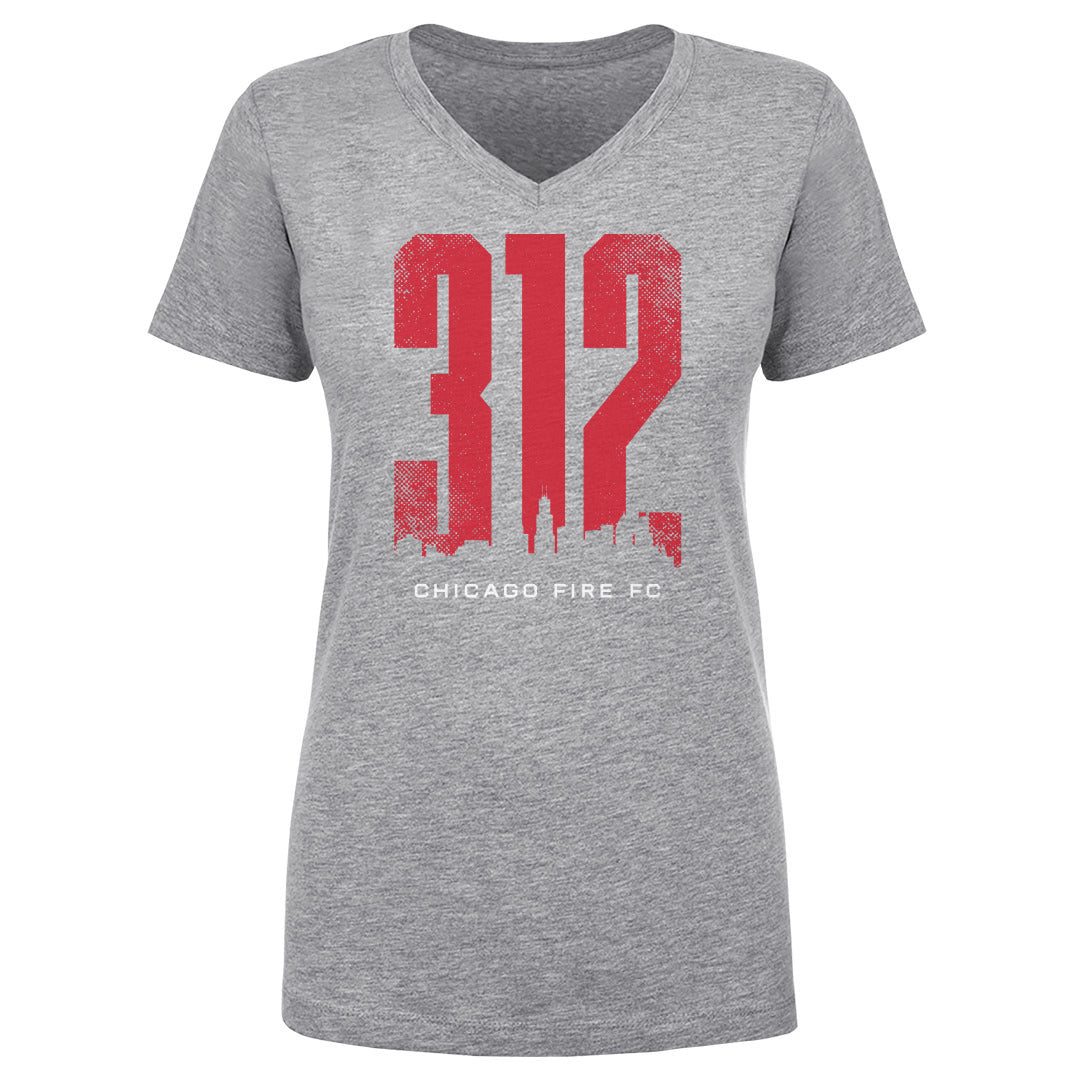 Chicago Fire FC Women's V-Neck T-Shirt | 500 LEVEL