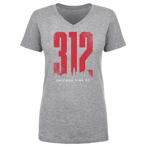 Chicago Fire FC Women's V-Neck T-Shirt | 500 LEVEL