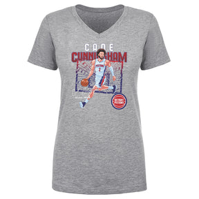 Cade Cunningham Women's V-Neck T-Shirt | 500 LEVEL