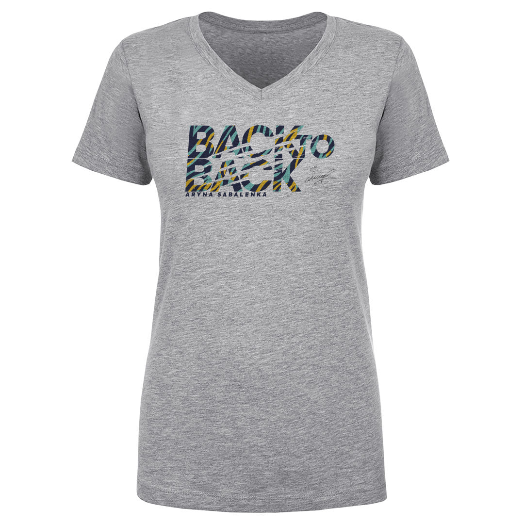 Aryna Sabalenka Women's V-Neck T-Shirt | 500 LEVEL