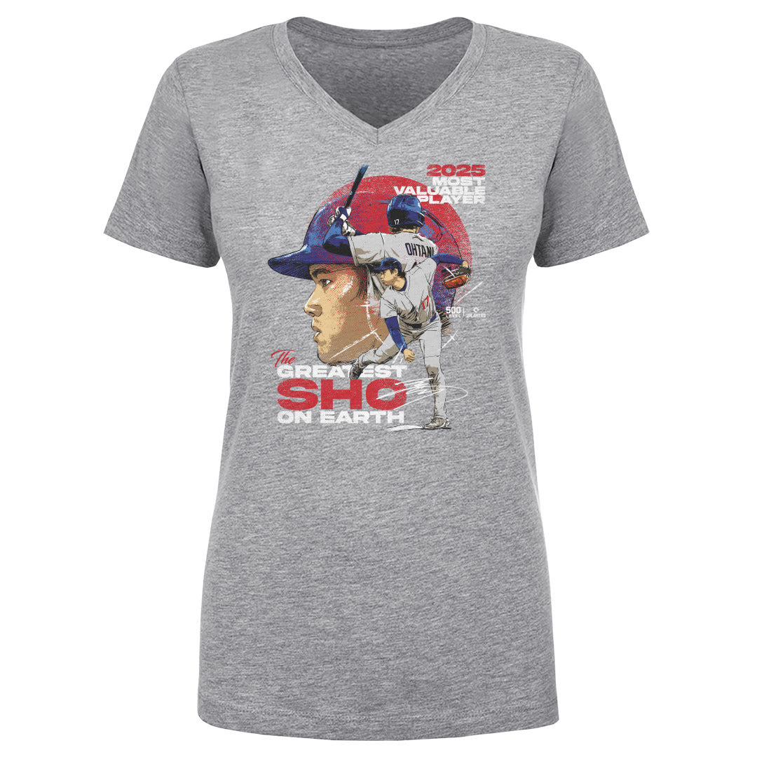 Shohei Ohtani Women's V-Neck T-Shirt | 500 LEVEL