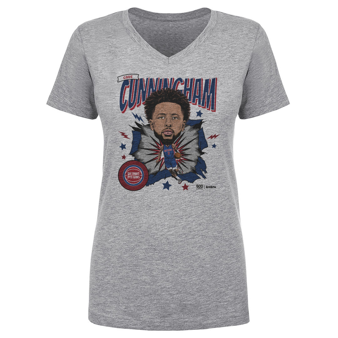 Cade Cunningham Women's V-Neck T-Shirt | 500 LEVEL