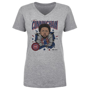 Cade Cunningham Women's V-Neck T-Shirt | 500 LEVEL