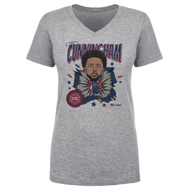 Cade Cunningham Women's V-Neck T-Shirt | 500 LEVEL