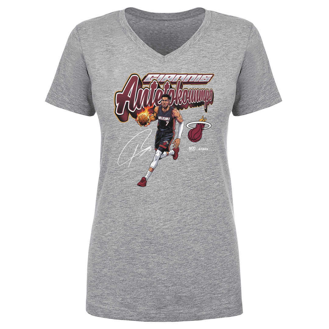 Giannis Antetokounmpo Women's V-Neck T-Shirt | 500 LEVEL
