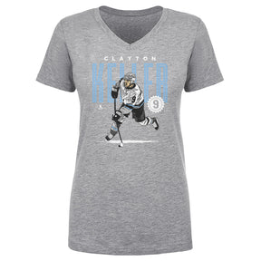 Clayton Keller Women's V-Neck T-Shirt | 500 LEVEL