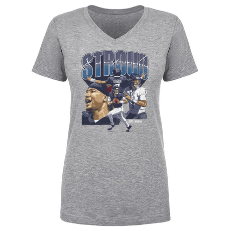 C.J. Stroud Women's V-Neck T-Shirt | 500 LEVEL