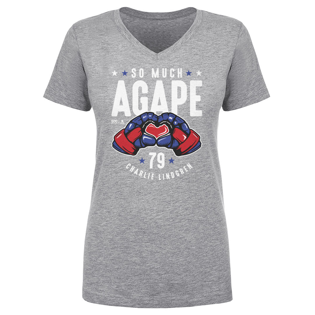Charlie Lindgren Women's V-Neck T-Shirt | 500 LEVEL