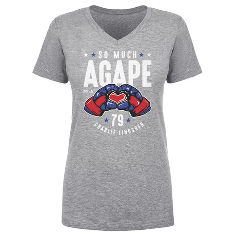 Charlie Lindgren Women's V-Neck T-Shirt | 500 LEVEL
