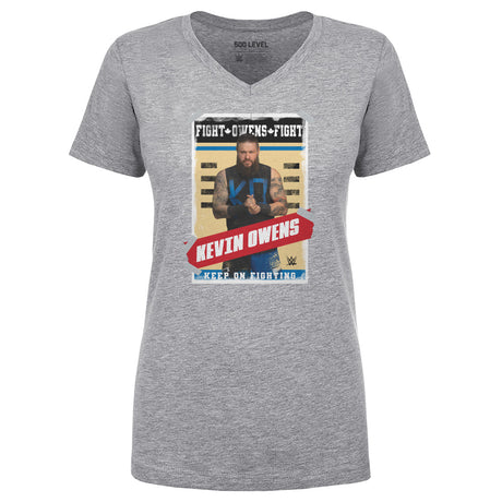 Kevin Owens Women's V-Neck T-Shirt | 500 LEVEL