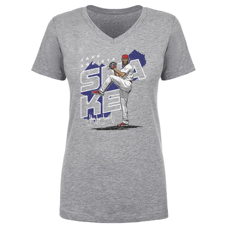 Jake Arrieta Women's V-Neck T-Shirt | 500 LEVEL
