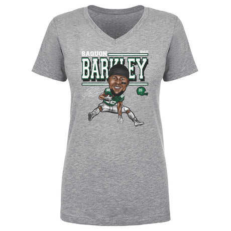 Saquon Barkley Women's V-Neck T-Shirt | 500 LEVEL