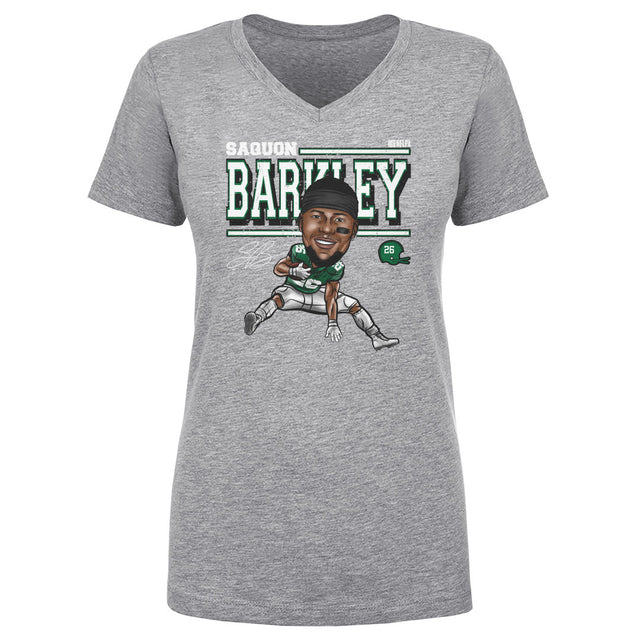 Saquon Barkley Women's V-Neck T-Shirt | 500 LEVEL