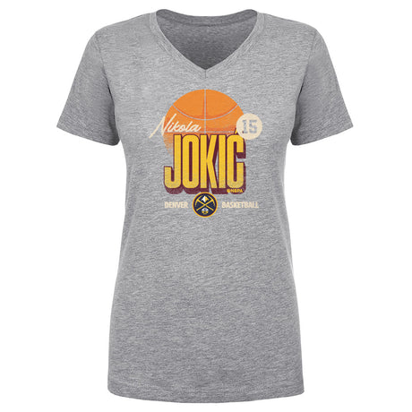 Nikola Jokic Women's V-Neck T-Shirt | 500 LEVEL