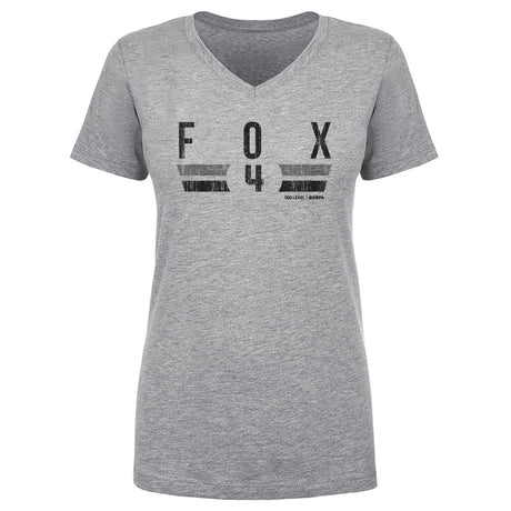 De'Aaron Fox Women's V-Neck T-Shirt | 500 LEVEL