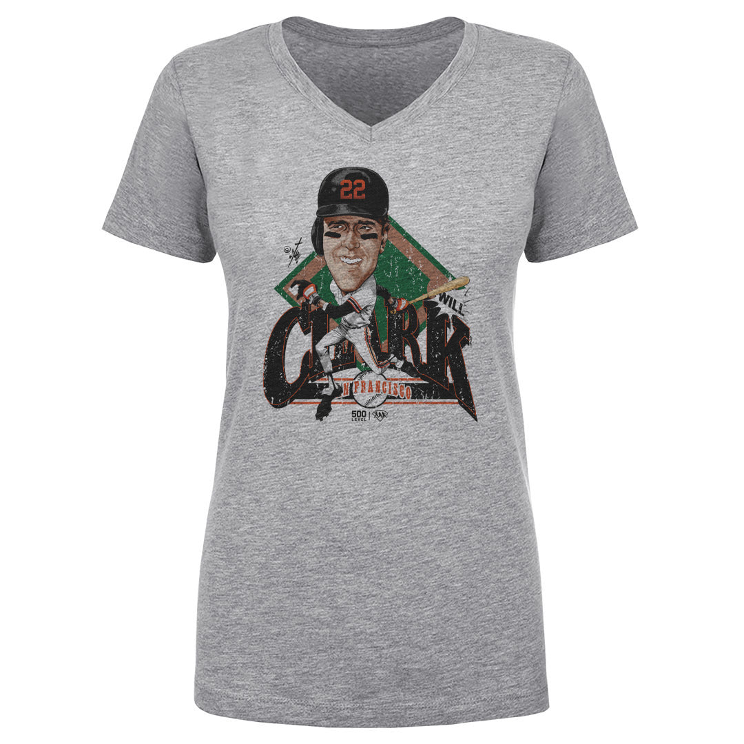 Will Clark Women's V-Neck T-Shirt | 500 LEVEL