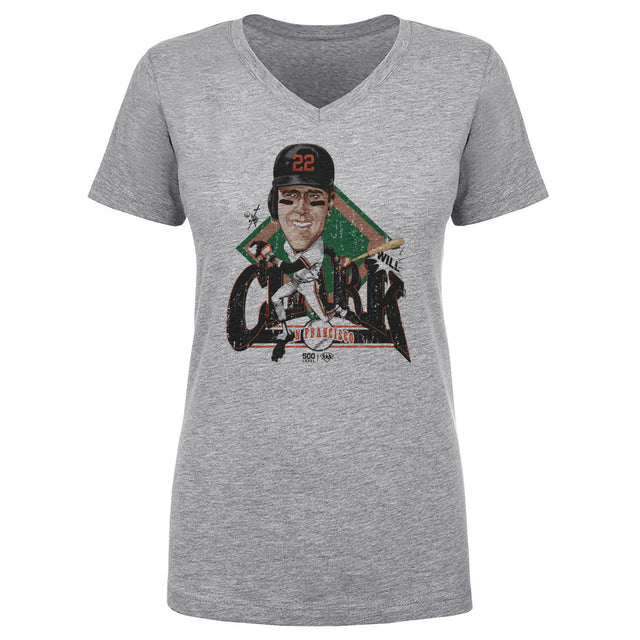 Will Clark Women's V-Neck T-Shirt | 500 LEVEL