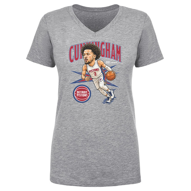 Cade Cunningham Women's V-Neck T-Shirt | 500 LEVEL