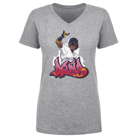 Ronald Acuna Jr. Women's V-Neck T-Shirt | 500 LEVEL