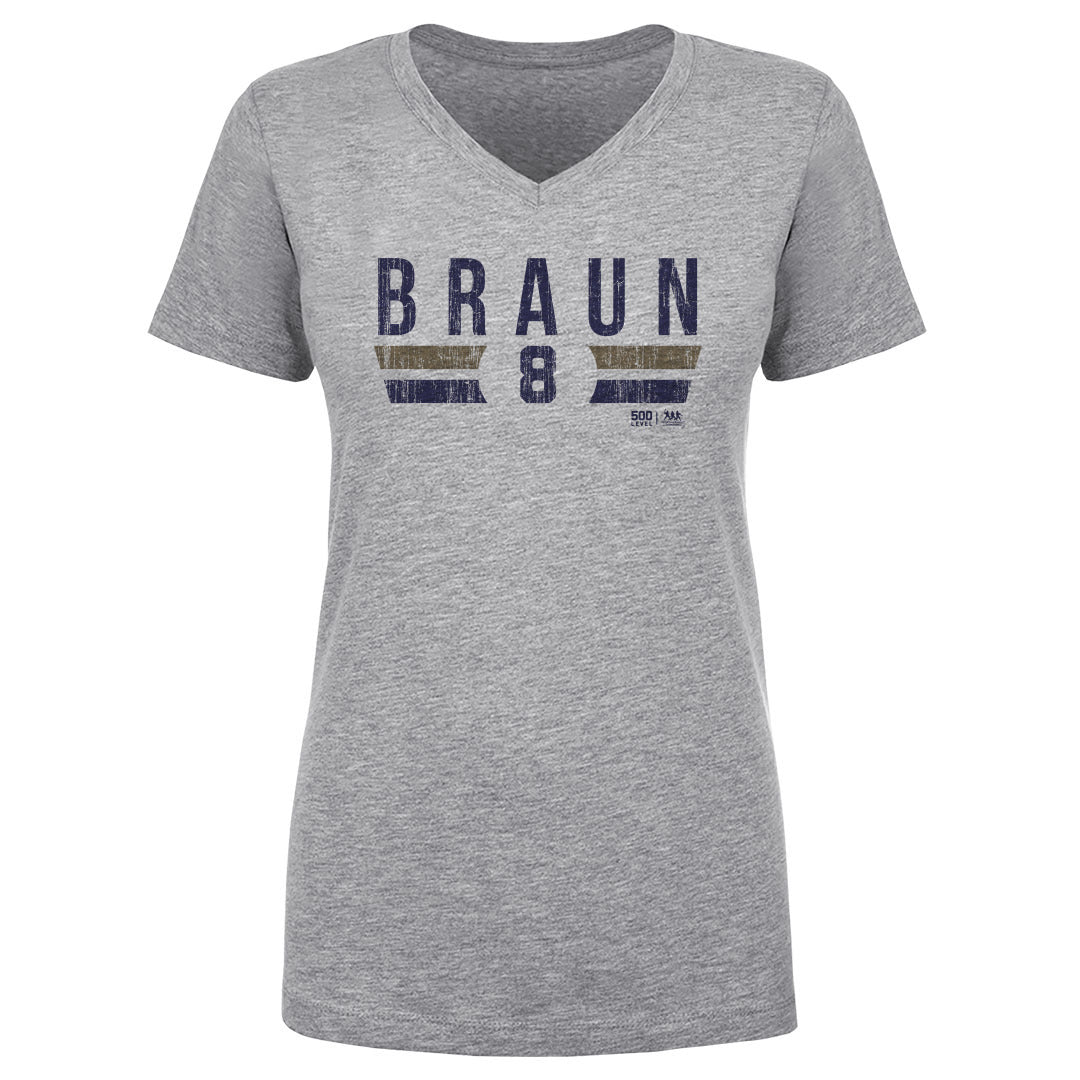 Ryan Braun Women's V-Neck T-Shirt | 500 LEVEL