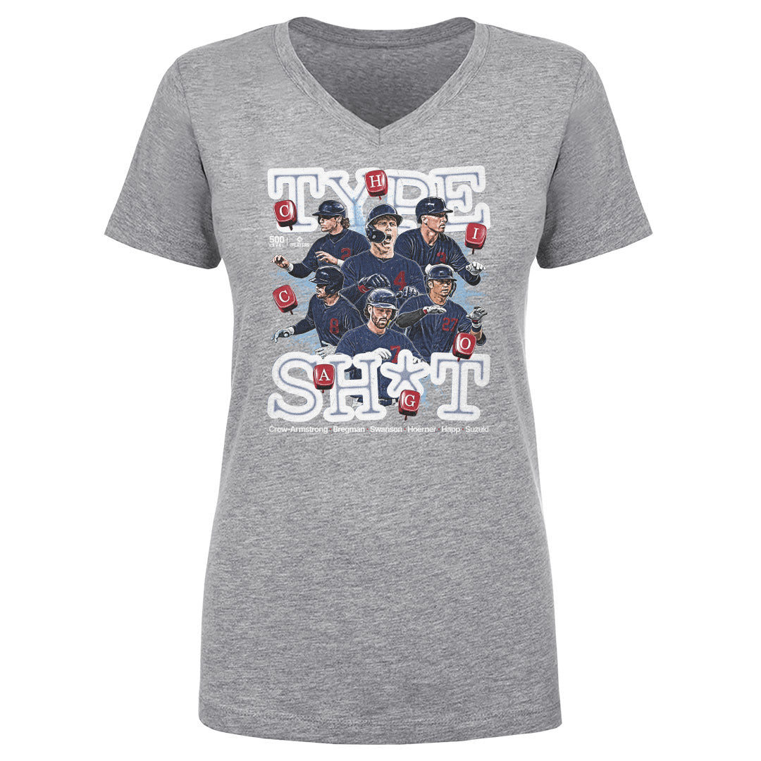 Chicago C Baseball Women's V-Neck T-Shirt | 500 LEVEL