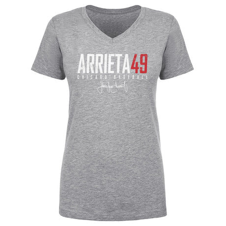 Jake Arrieta Women's V-Neck T-Shirt | 500 LEVEL