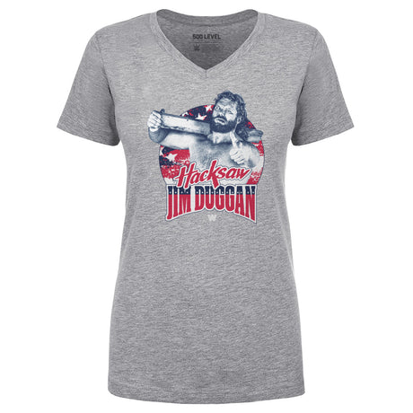 Hacksaw Jim Duggen Women's V-Neck T-Shirt | 500 LEVEL
