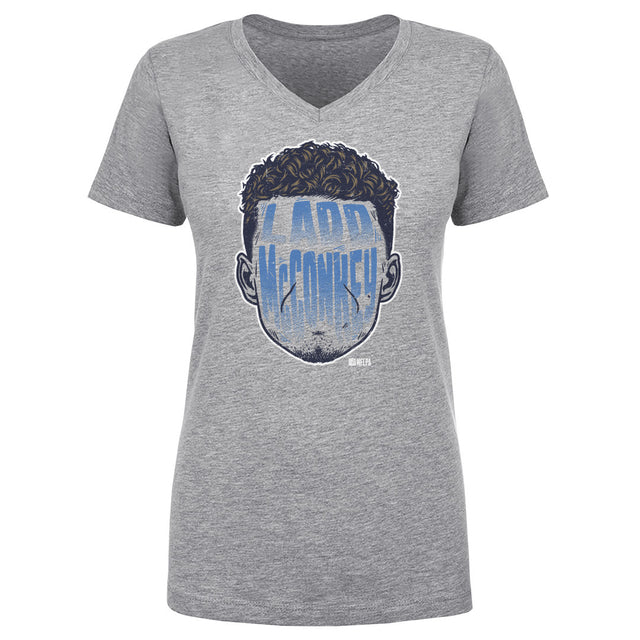 Ladd McConkey Women's V-Neck T-Shirt | 500 LEVEL