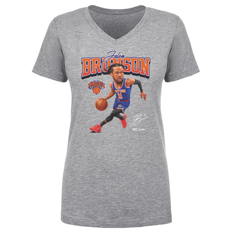 Jalen Brunson Women's V-Neck T-Shirt | 500 LEVEL