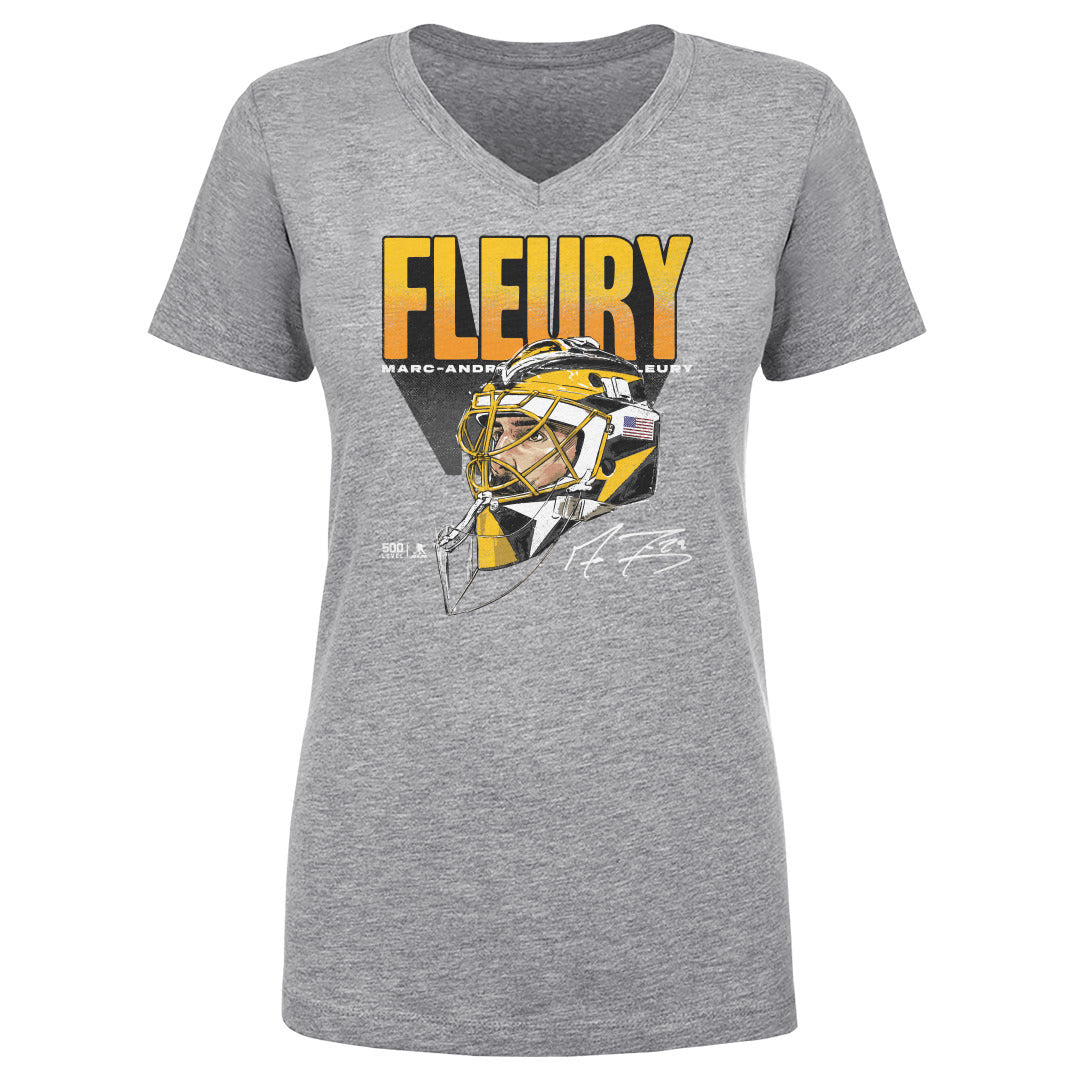 Marc-Andre Fleury Women's V-Neck T-Shirt | 500 LEVEL