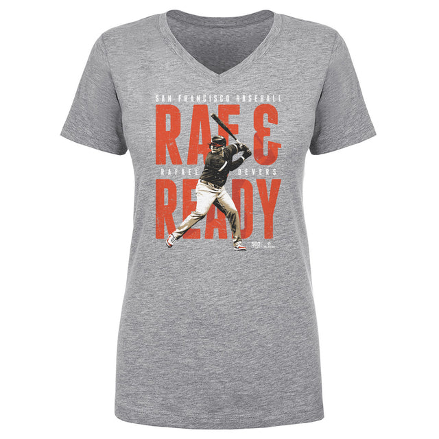 Rafael Devers Women's V-Neck T-Shirt | 500 LEVEL