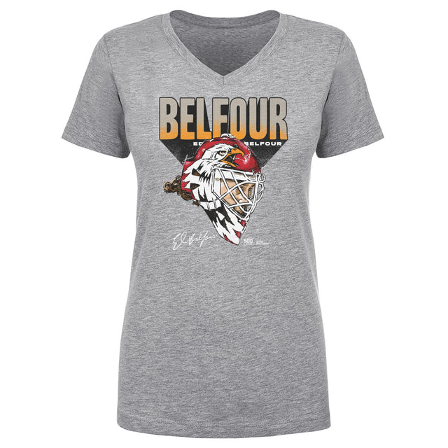 Ed Belfour Women's V-Neck T-Shirt | 500 LEVEL