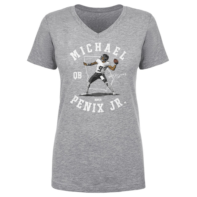 Michael Penix Jr. Women's V-Neck T-Shirt | 500 LEVEL