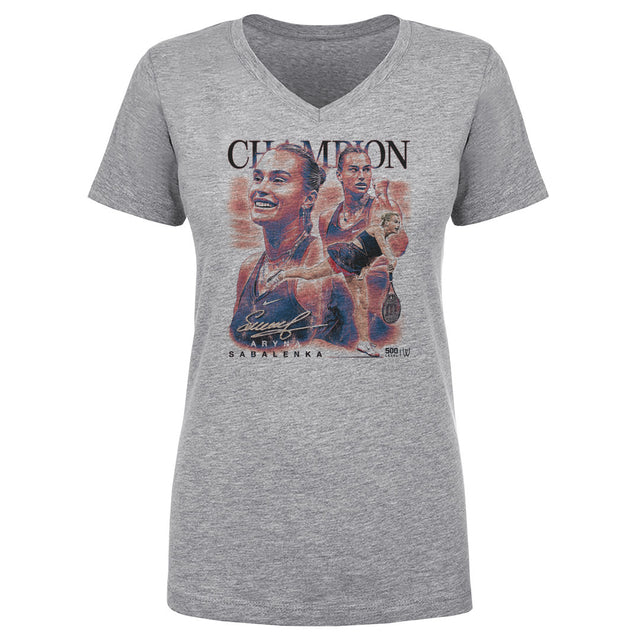 Aryna Sabalenka Women's V-Neck T-Shirt | 500 LEVEL