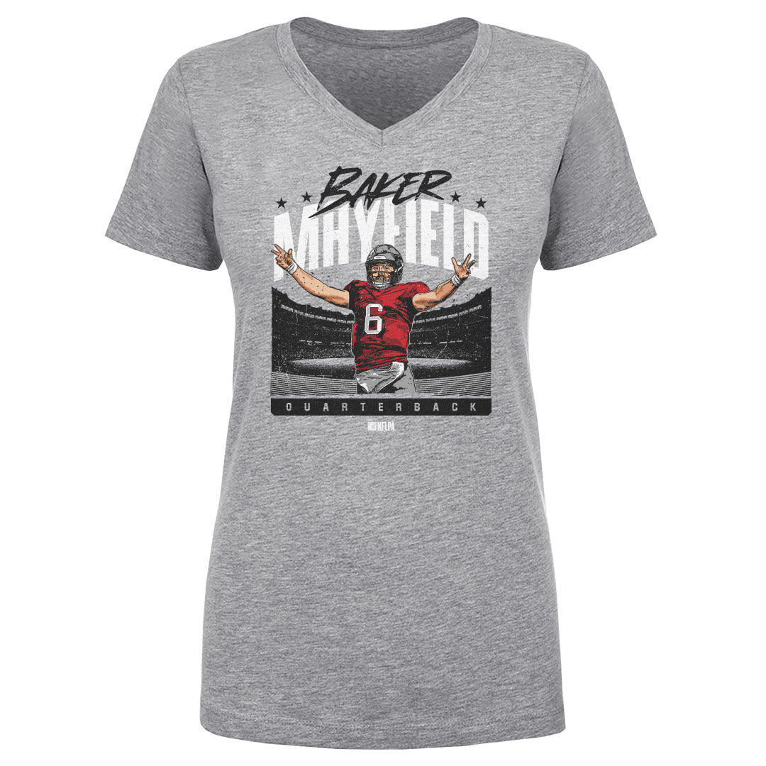 Baker Mayfield Women's V-Neck T-Shirt | 500 LEVEL