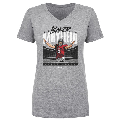 Baker Mayfield Women's V-Neck T-Shirt | 500 LEVEL