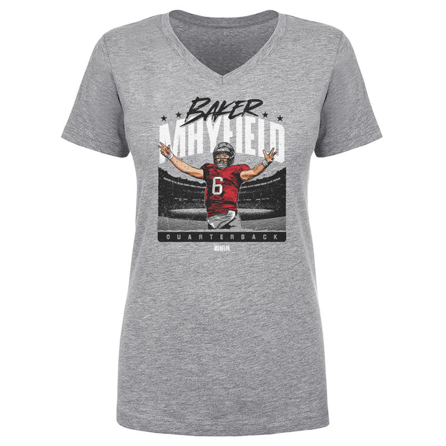 Baker Mayfield Women's V-Neck T-Shirt | 500 LEVEL