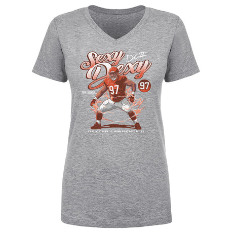 Dexter Lawrence II Women's V-Neck T-Shirt | 500 LEVEL