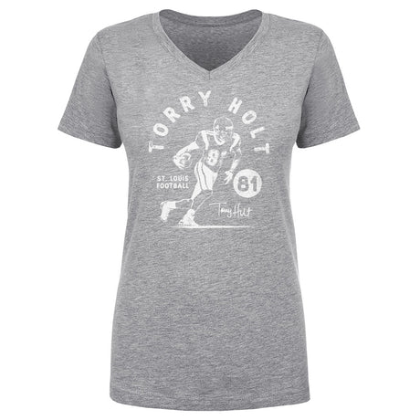 Torry Holt Women's V-Neck T-Shirt | 500 LEVEL