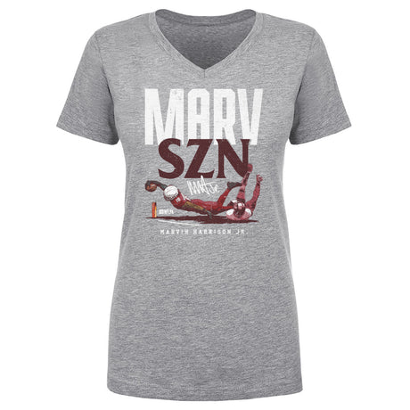 Marvin Harrison Jr. Women's V-Neck T-Shirt | 500 LEVEL