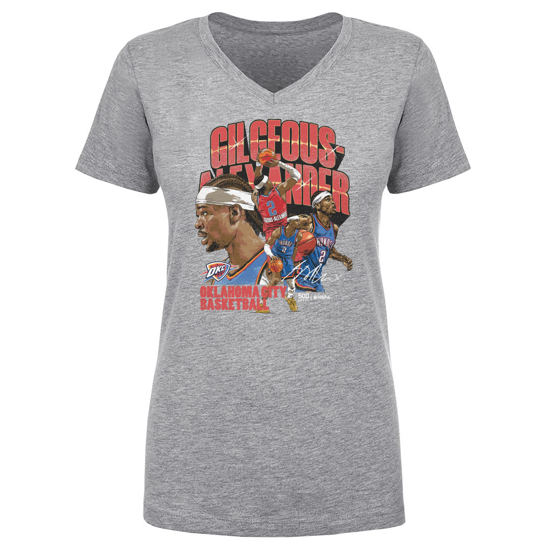 Shai Gilgeous-Alexander Women's V-Neck T-Shirt | 500 LEVEL