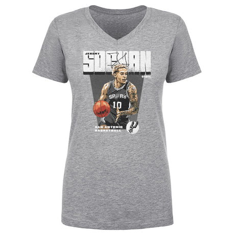 Jeremy Sochan Women's V-Neck T-Shirt | 500 LEVEL