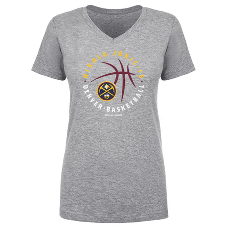 Nikola Jokic Women's V-Neck T-Shirt | 500 LEVEL