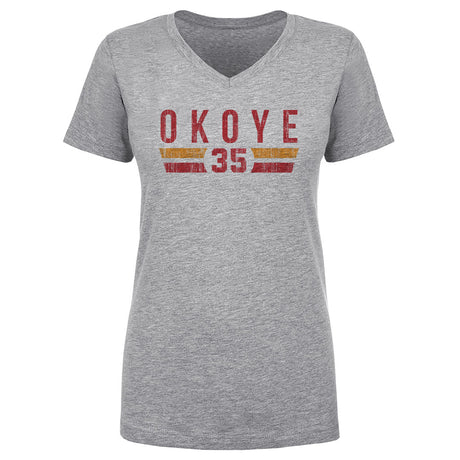Christian Okoye Women's V-Neck T-Shirt | 500 LEVEL