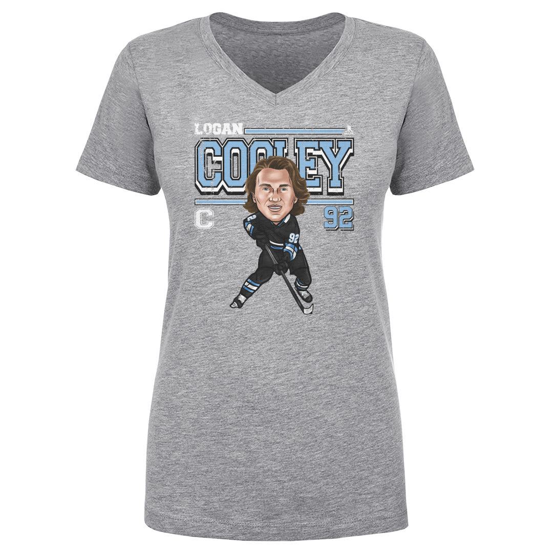 Logan Cooley Women's V-Neck T-Shirt | 500 LEVEL