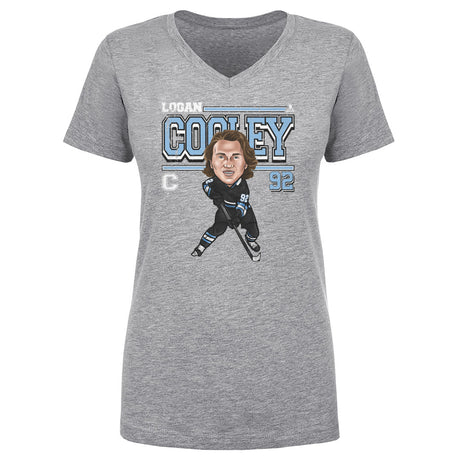 Logan Cooley Women's V-Neck T-Shirt | 500 LEVEL