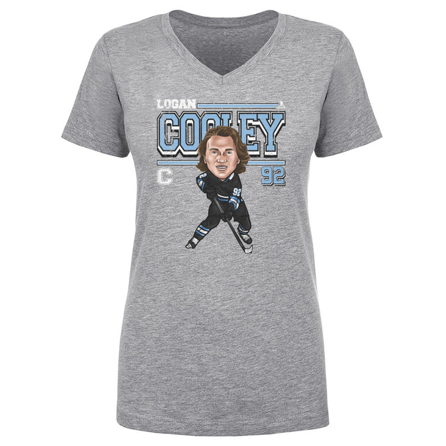 Logan Cooley Women's V-Neck T-Shirt | 500 LEVEL