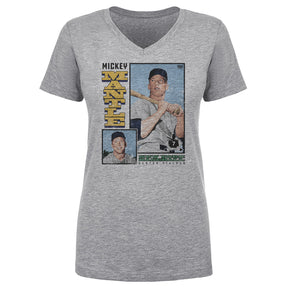 Mickey Mantle Women's V-Neck T-Shirt | 500 LEVEL